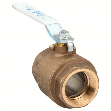 Manual 2-Way Ball Valve, NPT, Brass, Bronze MPN:77CLF14801A