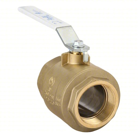Manual 2-Way Ball Valve, NPT, Brass MPN:77FLF14001