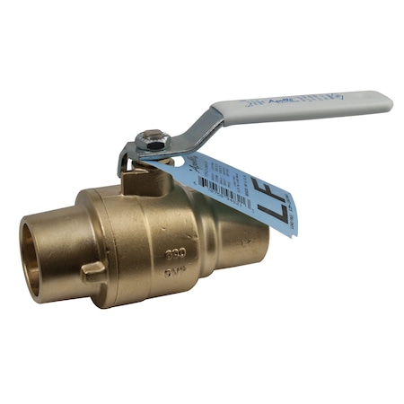 Manual 2-Way Ball Valve, Sweat, Brass MPN:77FLF20701