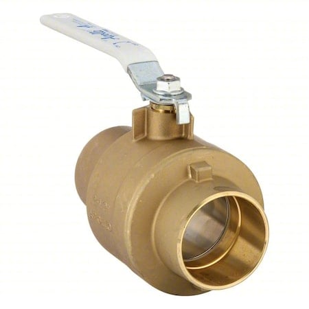 Manual 2-Way Ball Valve, Sweat, Brass MPN:77FLF24901