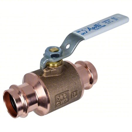 Manual 2-Way Ball Valve, Press, Bronze MPN:77WCLF103HC