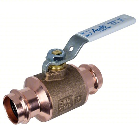 Manual 2-Way Ball Valve, Press, Bronze MPN:77WCLF10801