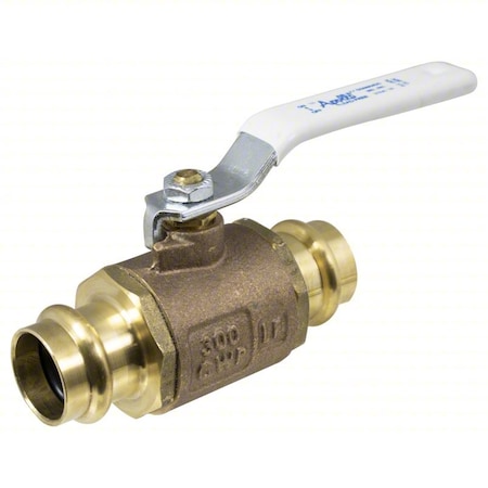 Manual 2-Way Ball Valve, Press, Bronze MPN:77WLF10501A