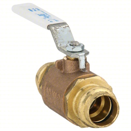 Manual 2-Way Ball Valve, Press, Bronze MPN:77WLF14401A