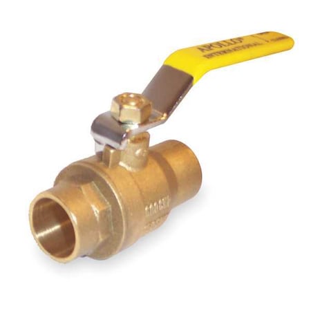 Manual 2-Way Ball Valve, Sweat, Brass MPN:94A20001