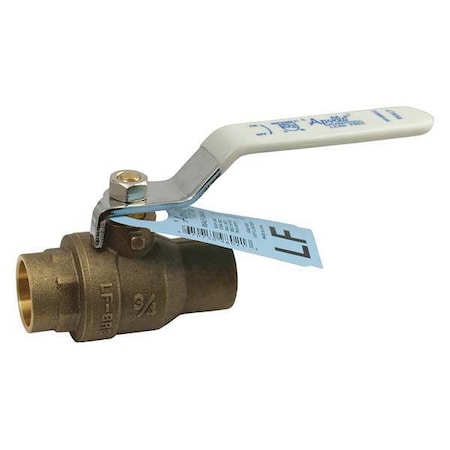 Manual 2-Way Ball Valve, Sweat, Brass MPN:94ALF-204-01A
