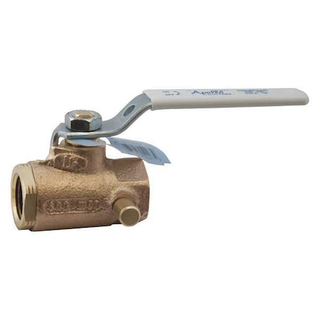 LF Bronze Ball Valve, Inline, FNPT, 3/4 in MPN:95ALF10401