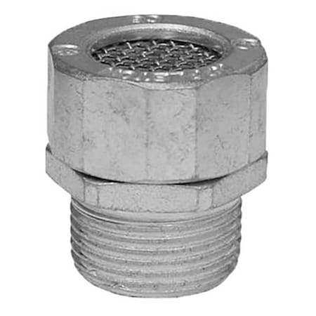 IMC Drain, 3/4 in, Threaded, Aluminum, Plain, Silver MPN:CRN75