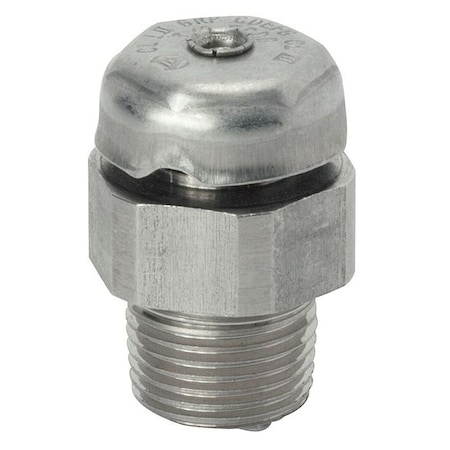 Haz Loc Drain, 3/8 in, Threaded, Stainless Steel, Plain, Silver MPN:ECDB38