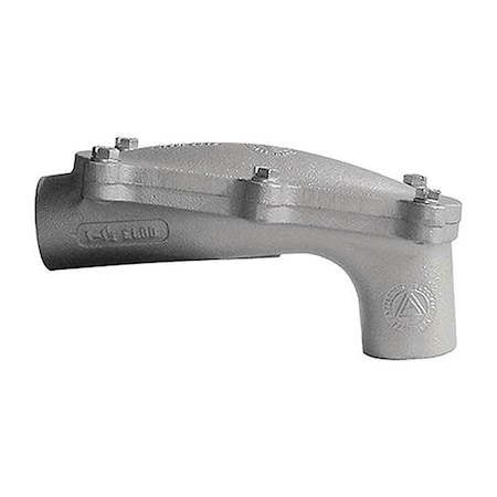 IMC Elbow, 3/4 in, Threaded, Aluminum, Powder Coated, Gray MPN:ELBD-75A