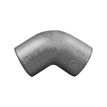 IMC 45 Deg Elbow, 3/4 in, Threaded, Aluminum, Plain, Silver MPN:ELF45-75-A