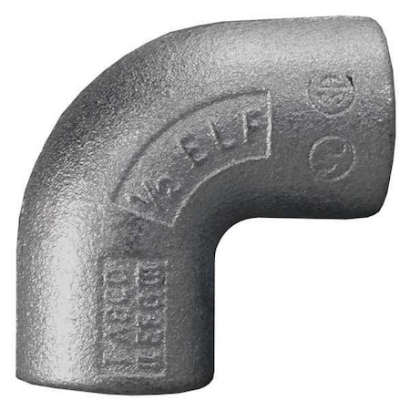 IMC 90 Deg Elbow, 3/4 in, Threaded, Iron, Plain, Silver MPN:ELF90-75