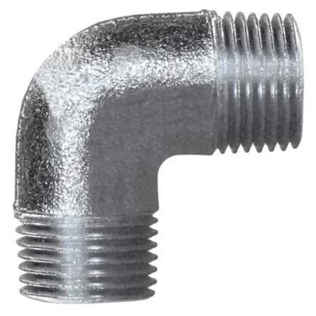 IMC 90 Deg Elbow, 3/4 in, Threaded, Aluminum, Electro Zinc Plated, Silver MPN:ELM90-75-A