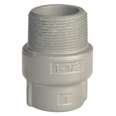 IMC Grounding Hub, 1/2 in x 1 in, Threaded, Iron, Silver MPN:ES10050