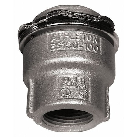 IMC Grounding Hub, 3/4 in x 1 in, Threaded, Iron, Powder Coated, Silver MPN:ES10075