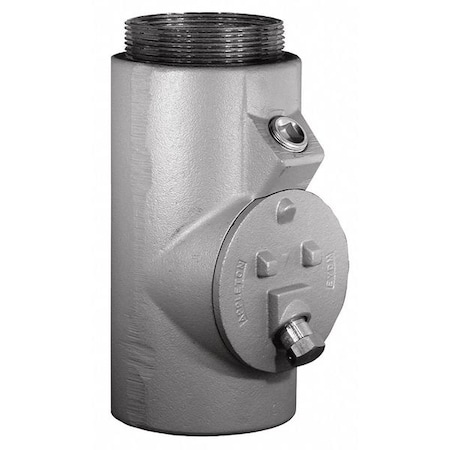 IMC Sealing, 3-1/2 in, Threaded, Iron, Powder Coated, Silver MPN:EYD-96