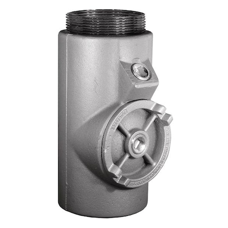 IMC Sealing, 4 in, Threaded, Iron, Powder Coated, Silver MPN:EYS-106