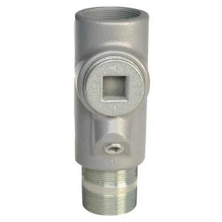 IMC Sealing, 1-1/4 in, Threaded, Iron, Powder Coated, Silver MPN:EYS-46