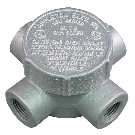 Conduit Outlet Body, Iron, Trd Sz 3/4in MPN:GRJX75