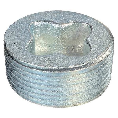 IMC Plug, 1 in, Threaded, Steel, Plain, Silver MPN:PLG-100R