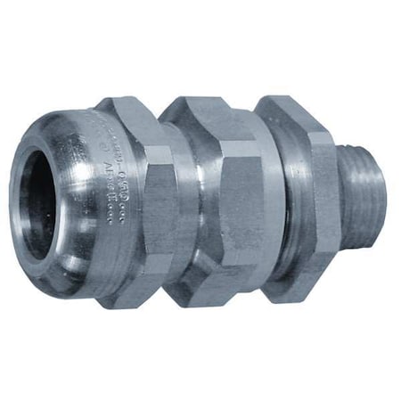 Cable Connector, 1-1/2 in, Straight, Silver MPN:TMC2-150162A