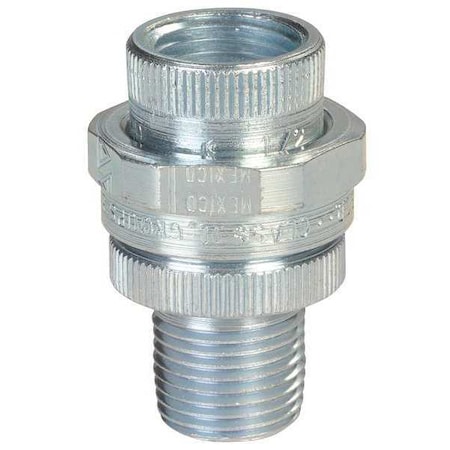 Rigid Union, 3/4 in, Threaded, Steel, Plain, Silver MPN:UNY75NR
