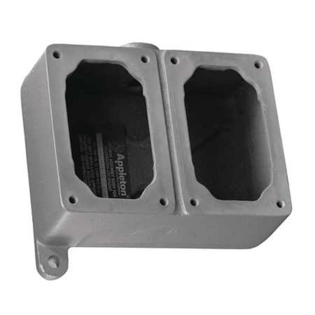 Electrical Box, Not Applicable, Mounting Box Type, 2 Gangs, Aluminum, Rectangular Shape MPN:EFDC210A-NL-Q