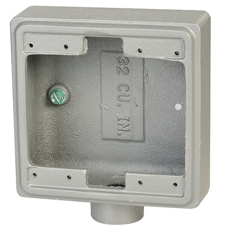 Weatherproof Electrical Box, 32 cu in, FS Box Type, 2 Gangs, Malleable Iron, Rectangular Shape MPN:FS-2-75