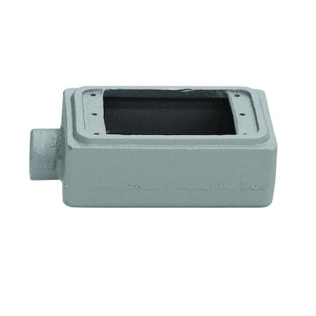 1 Gang -Gang Horizontal, Vertical Weatherproof Cover, 2-13/16 in W, 4-9/16 in H MPN:FSK-1B-CA