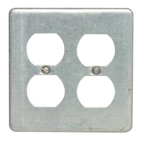 2 Gangs -Gang Horizontal, Vertical Weatherproof Cover, 4-5/8 in W, 4-5/8 in H MPN:FSK-2DR