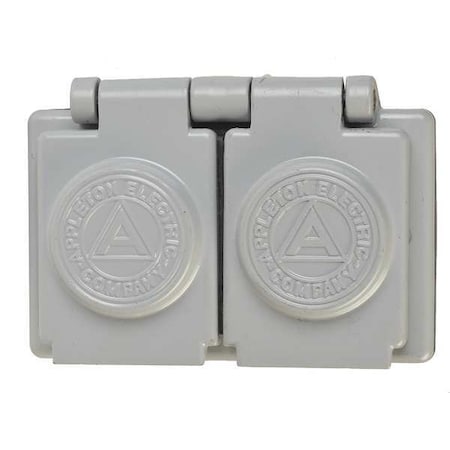 Weatherproof Cover, 1 Gang, Malleable Iron, Duplex Receptacle Cover Type MPN:FSK-WRD