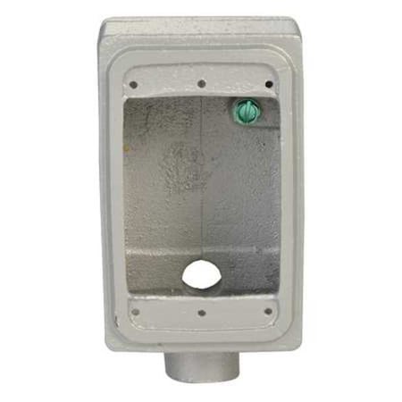 Weatherproof Electrical Box, 18 cu in, FSLA Box Type, 1 Gang, Malleable Iron, Rectangular Shape MPN:FSLA-1-50