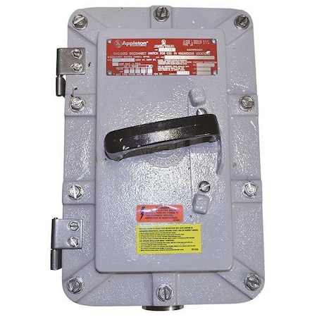 Hazardous Location Safety Switch, Nonfusible, 3PST, Three Phase, NEMA 3R, 4, 4X, 7, 9, Aluminum MPN:EDS1036