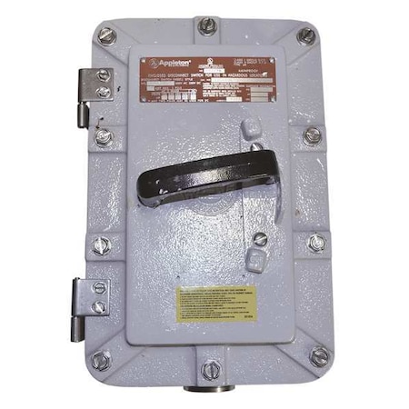 Hazardous Location Safety Switch, Nonfusible, 3PST, Three Phase, NEMA 3R, 4, 4X, 7, 9, Aluminum MPN:EDS6036