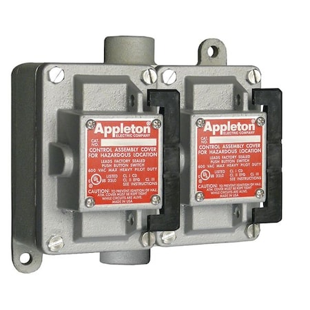Tumbler Switch, EDSC Series, 2 Gang, 1-Pole MPN:EDSC210-R1