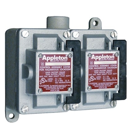 Control Station, 1 In, 2 Gang, 10A at 600V MPN:EDSC210RU1