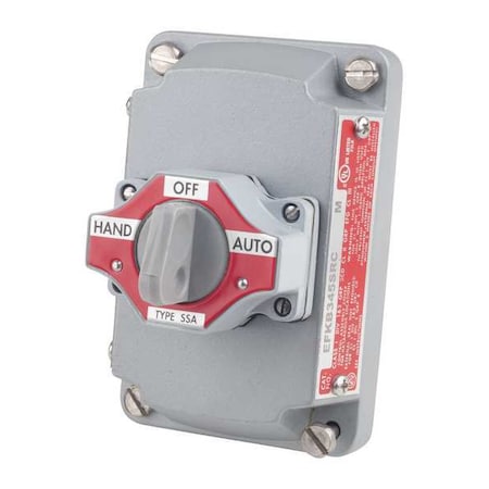SelectorSwtchWCover, Non-Illum, 3Pos, Gray MPN:EFKB-345-SRC