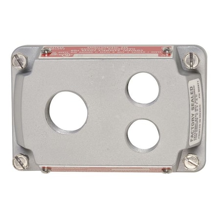 Hazardous Location Cover, Gray, Aluminum MPN:ESKB-3JPBQ