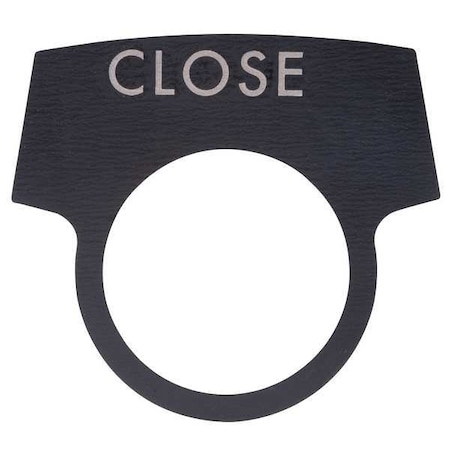 LegendPlate, Close, White/Black, Half-Round MPN:LNPCL0SEQ