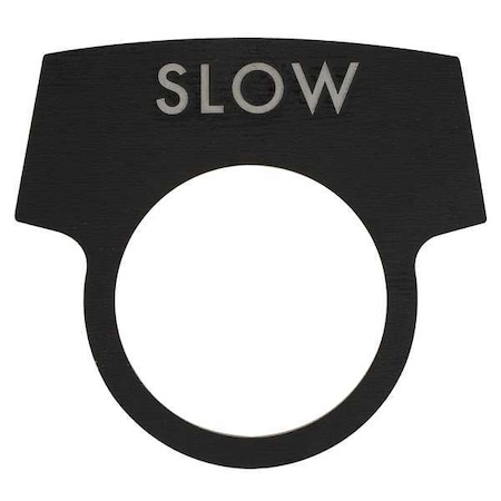 LegendPlate, Raise, White/Black, Half-Round MPN:LNPRAISEQ