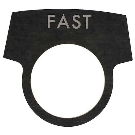 LegendPlate, Slow, White/Black, Half-Round MPN:LNPSL0WQ