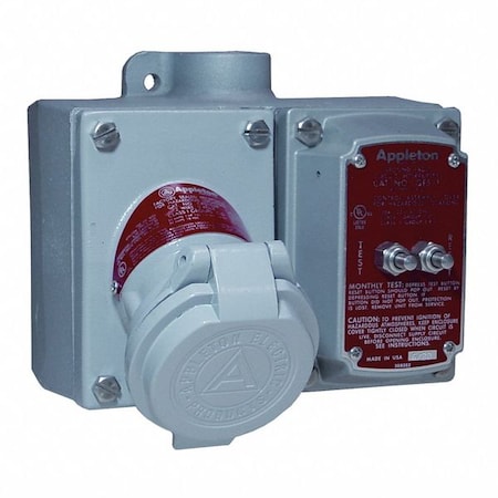 2W 3P 20A Hazardous Pin & Sleeve Receptacle 120/240VAC MPN:CPS152-302GFI