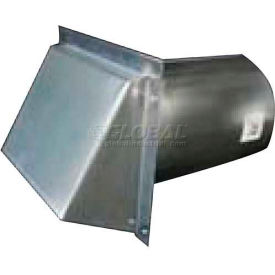 Speedi-Products Galvanized Wall Caps With Spring Damper SM-RWVD 10 10