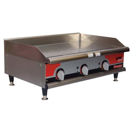 Electric Griddle, W 36 In MPN:EG-36S