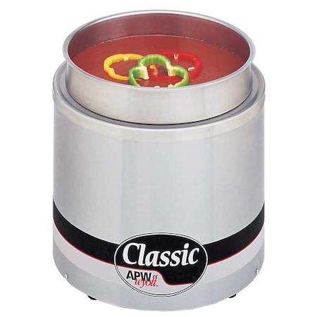 Round Countertop Warmer, 11 Qt MPN:RW-2V-SP