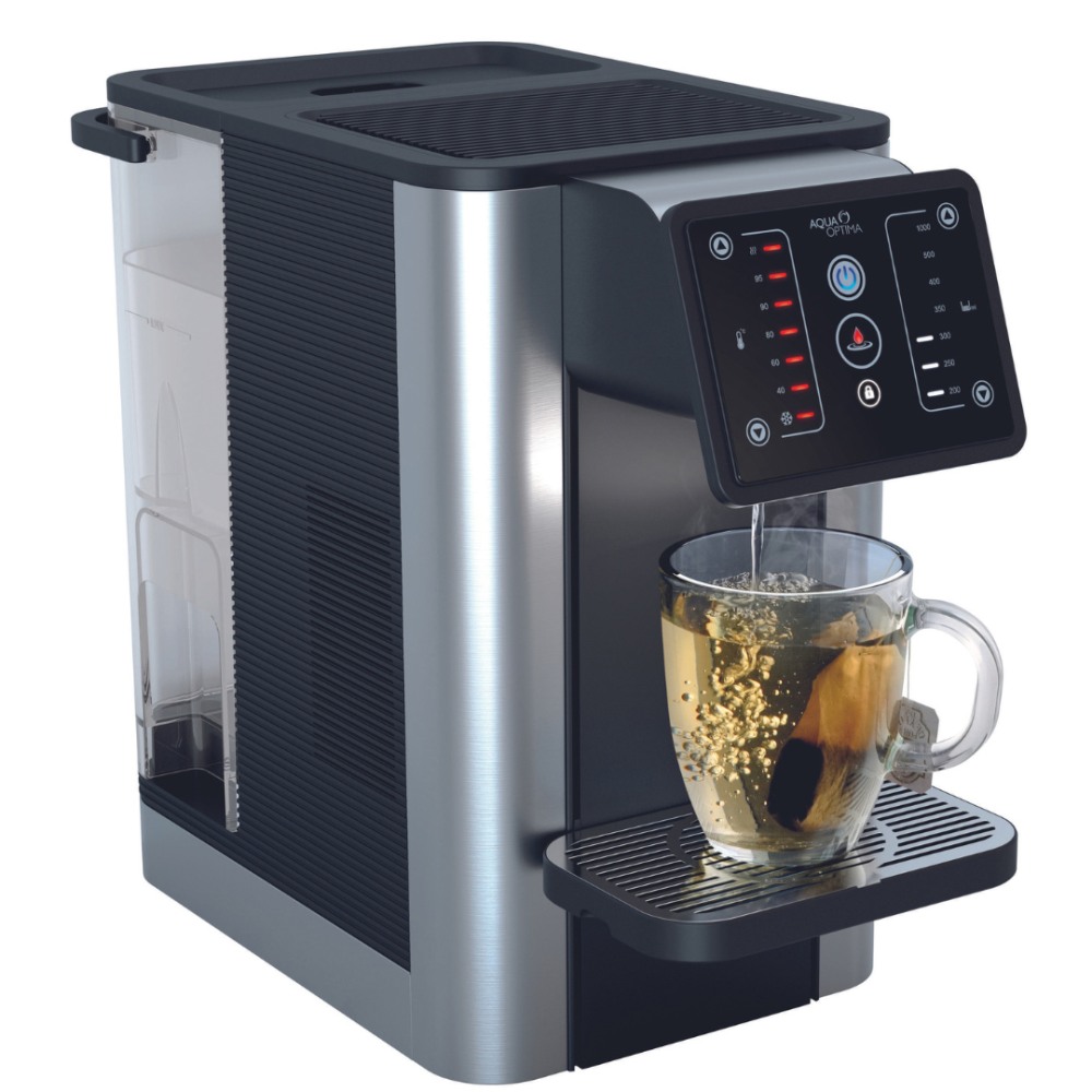 Aqua Optima AUR002 Improved Quick Heating Hot Water Dispenser, 0.25 Gallon, Black/Silver MPN:AUR002