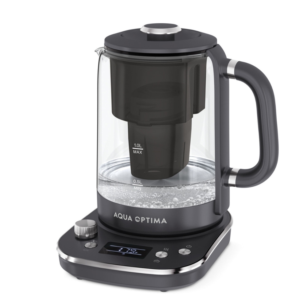 Aqua Optima Electric 1.7L Plastic Kettle With Water Filter, Black, KT3000 MPN:KT3000