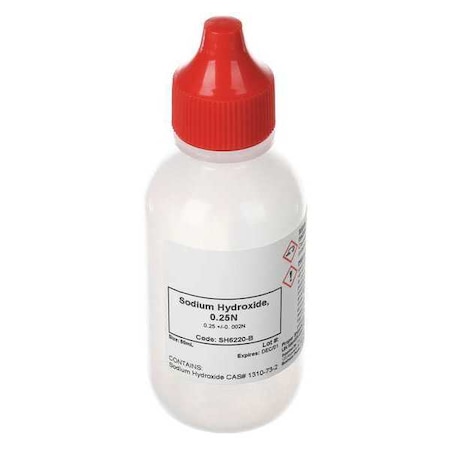 Sodium Hydroxide, 0.25N, 60 mL MPN:SH6220-B