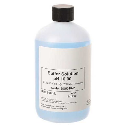 PH 10.00, Calibration Solution, 500, mL MPN:BU5010-P