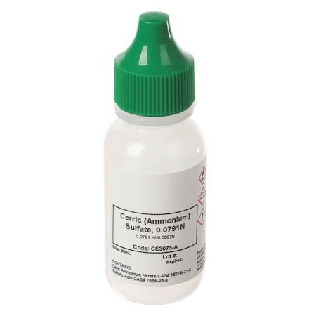 Ceric Sulfate, 0.0791N, 30 mL MPN:CE3075-A